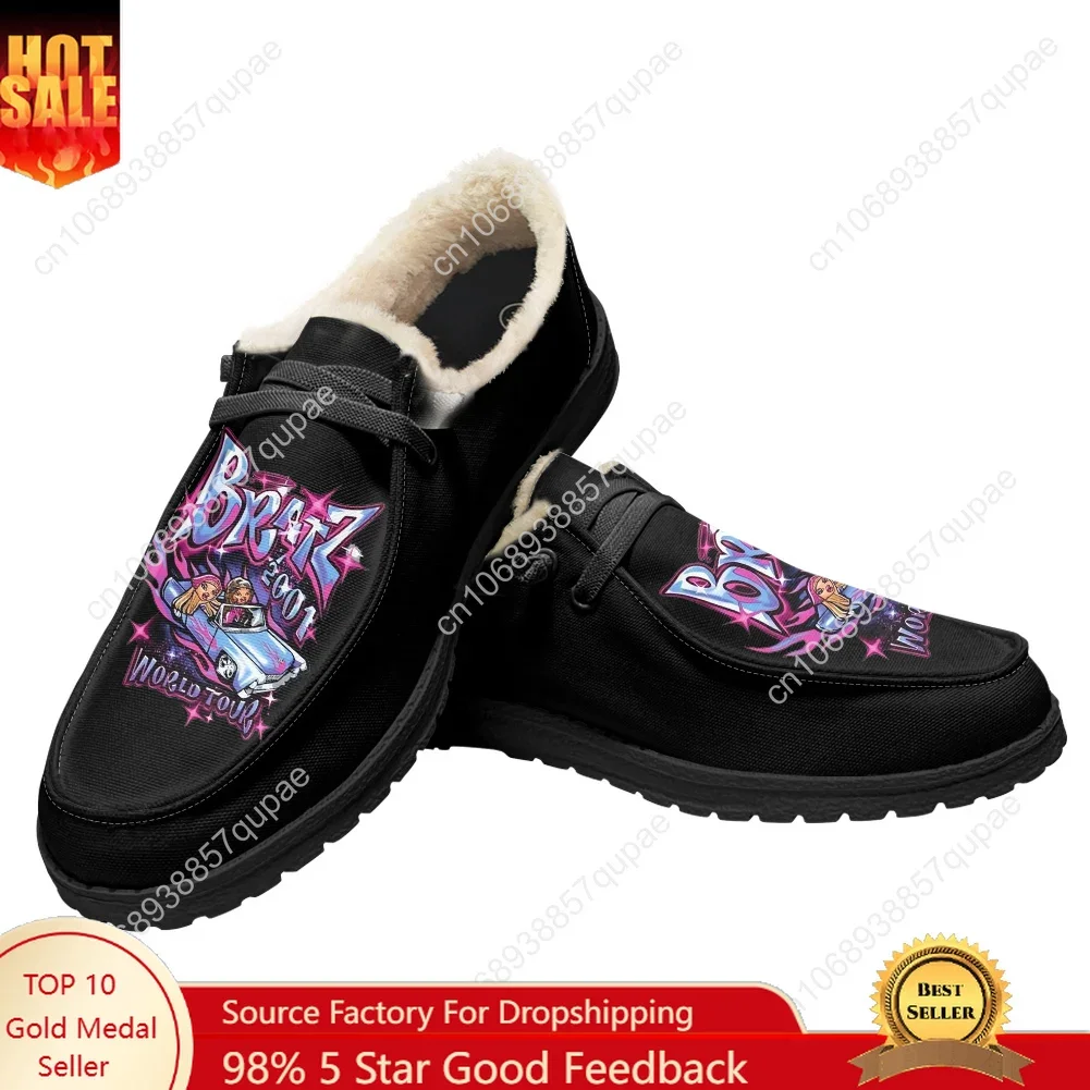 

Bratz Flat Shoes Anime Cartoon Men Women Teenager Sneakers Soft Keep Warm Shoes Outdoor Casual Footwear Custom Made Shoe