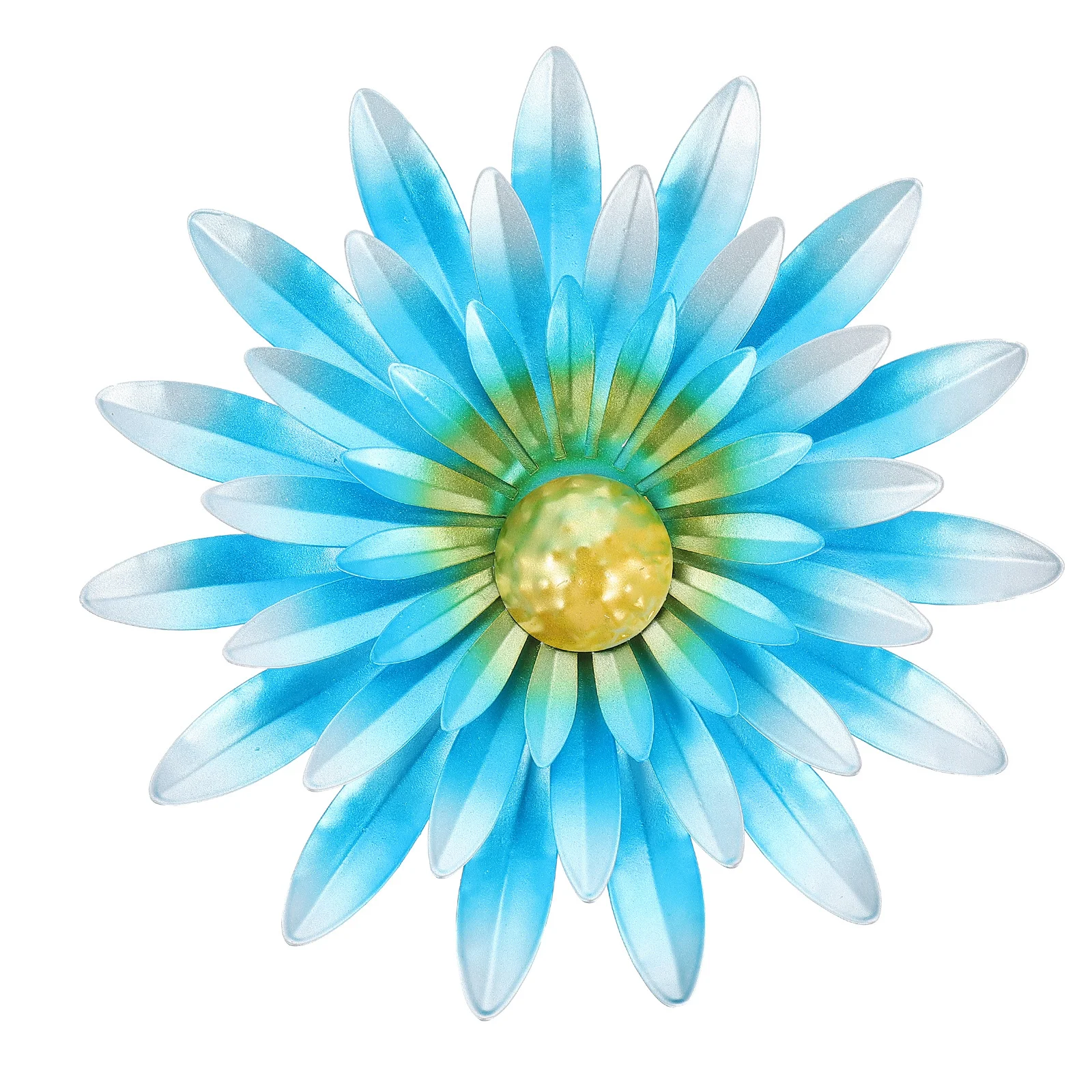 

Iron Sunflower Wall Pendant Waterproof Layered Metal Flower Wall Sculpture Indoor Outdoor Decor Flower Ornament