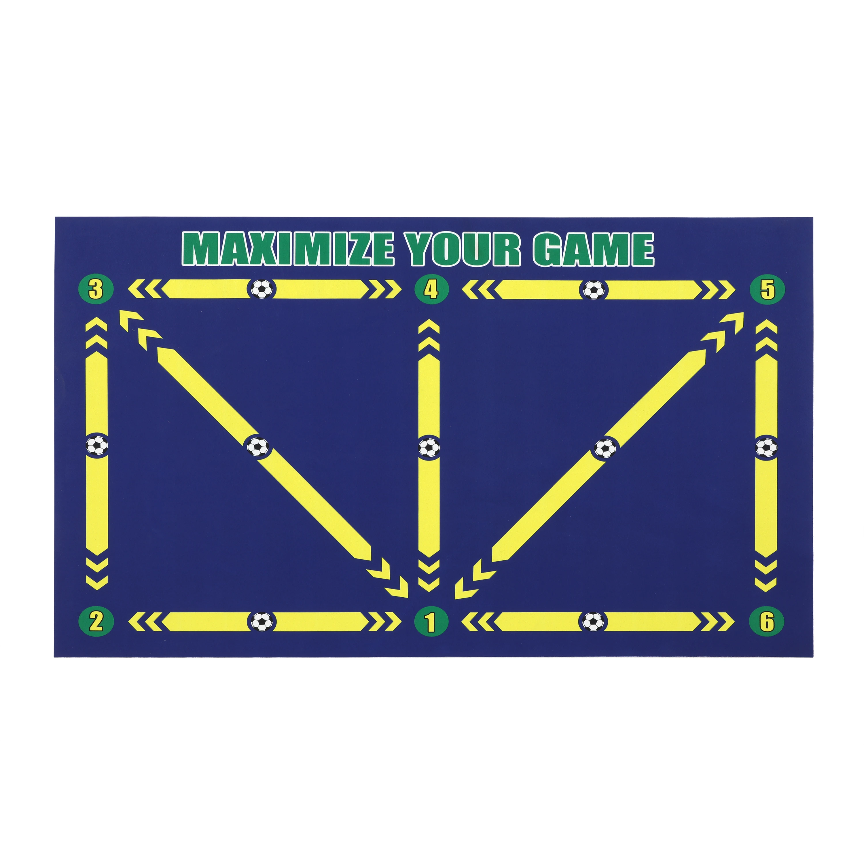 

Thick Soccer Training Mat 60x90cm Durable Non-Slip Foldable For Kids Adults Indoor Outdoor Football