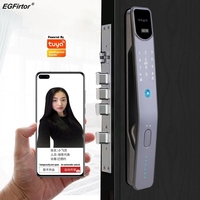 Tuya Wifi Electronic Fingerprint Smart Door Lock 3D Face Recognition APP Remote Control Anti-theft Home Digital Lock