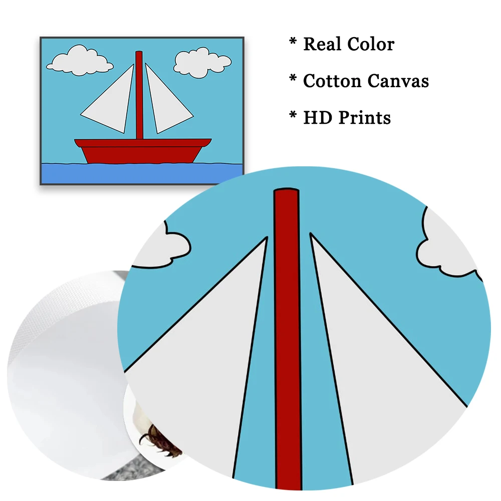 ディズニー-シンプソンズのキャンバス絵画,レトロ,ファンキー,車のプリント,ボート,風景ポスター,リビングルーム,家,子供,寝室の装飾