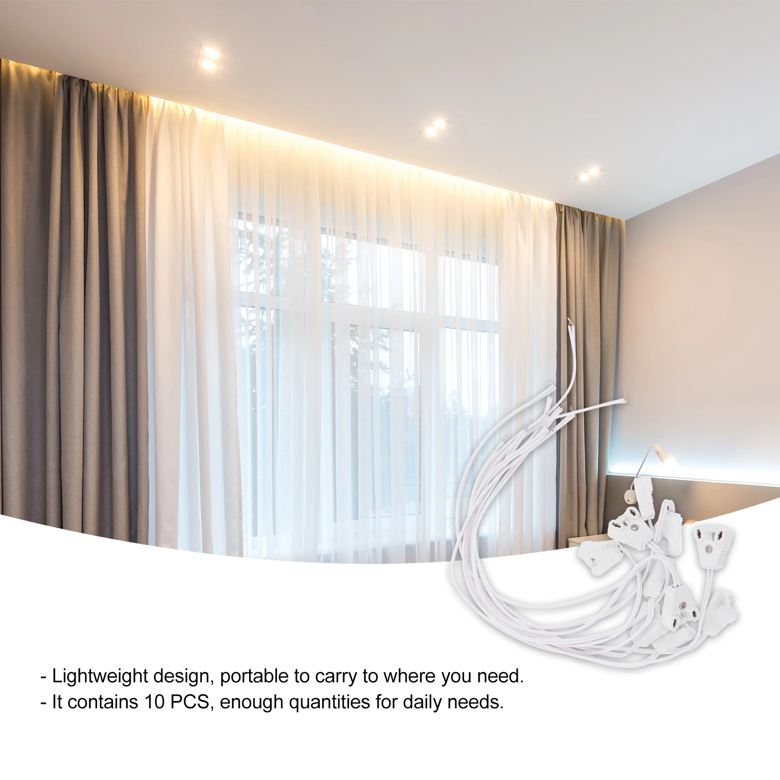 

10pcs Connection Cable Led Tube Supplies Box Wire Connector For Led Light Power Line Connecting Wire Light Tube Connection