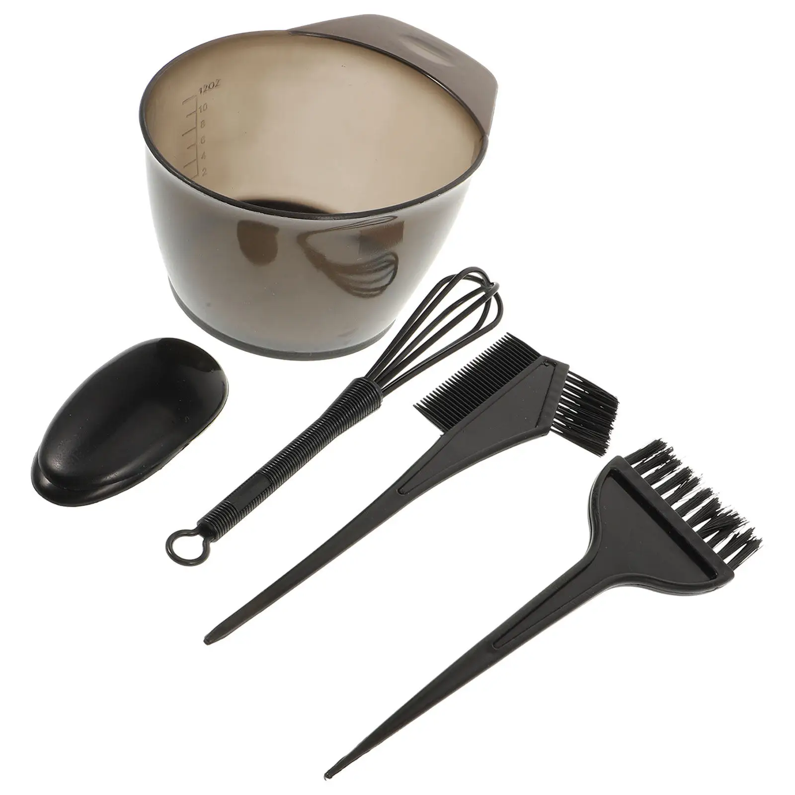 1Set Hair Tint Kits Large Bowl Never Overflow Easy Hold Long Handle Styling Practice Home Salon Hair Coloring Tool