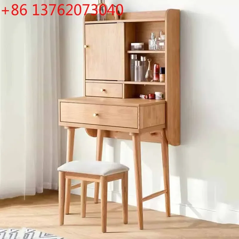 

Stool Luxury Dresser Eithe Drawers Girl Brown Makeup Storage Dressing Table Mirror Bedroom Wooden Comoda Pra Quarto Furniture