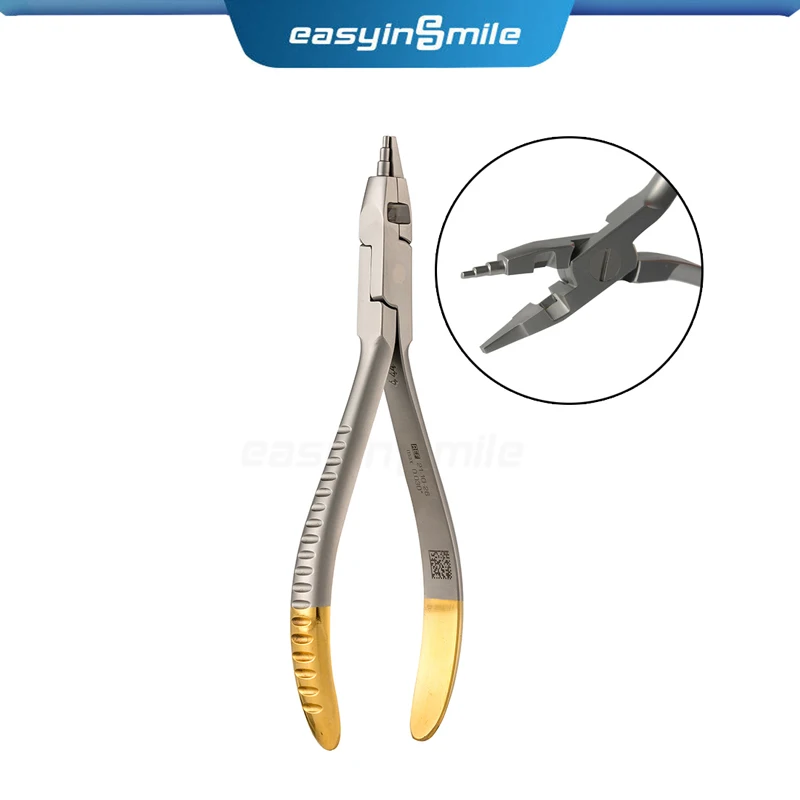 Easyinsmile Dental Pliers Kim Combination  with Cutting Trapezoidal Tip Arch Wire Bending Forming Pliers Orthodontic Tool