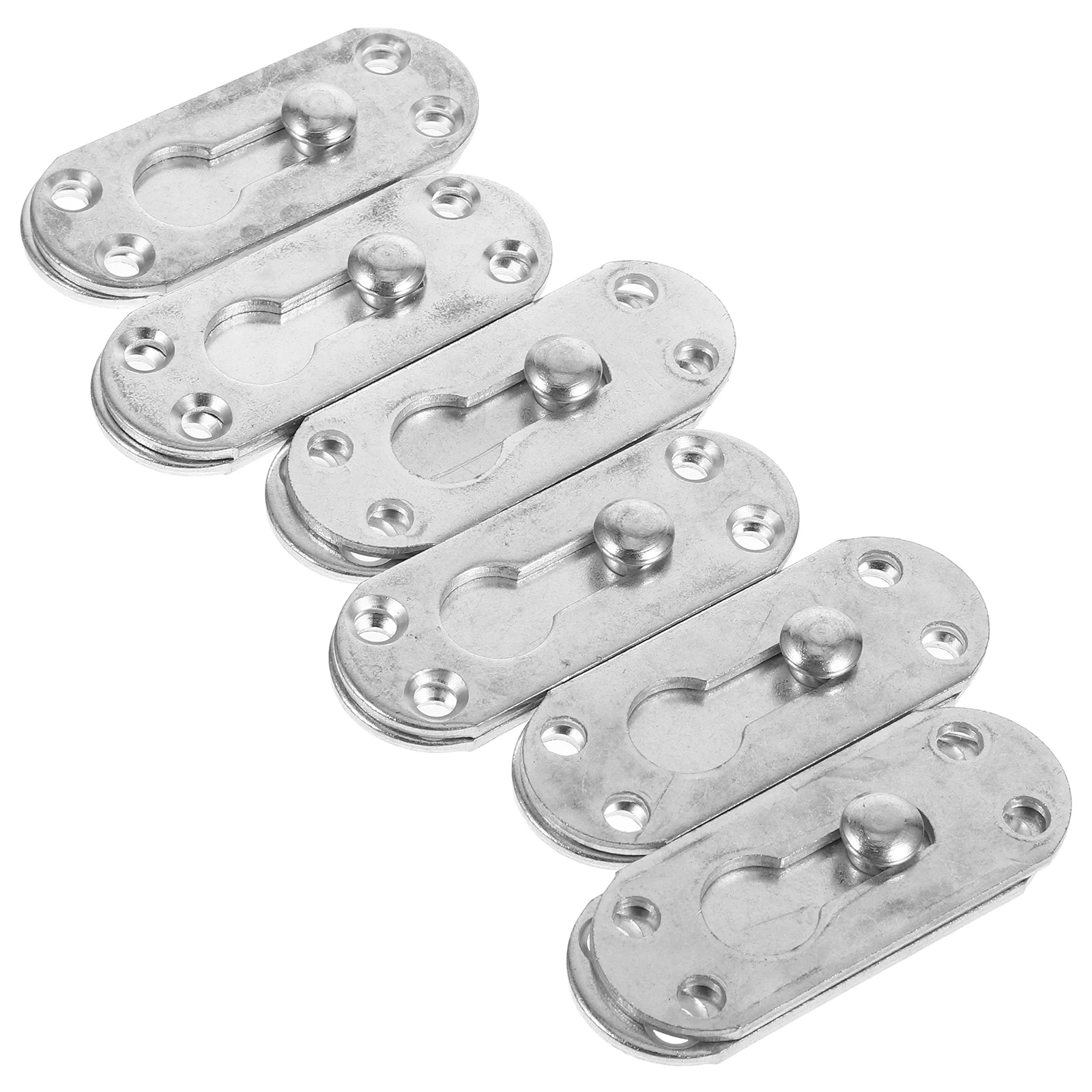 

6 Sets Hinge Hanging Code Hardware Frame Brackets Thicken Rail Silver Hardwares Ideal Bed Frames Design Easy