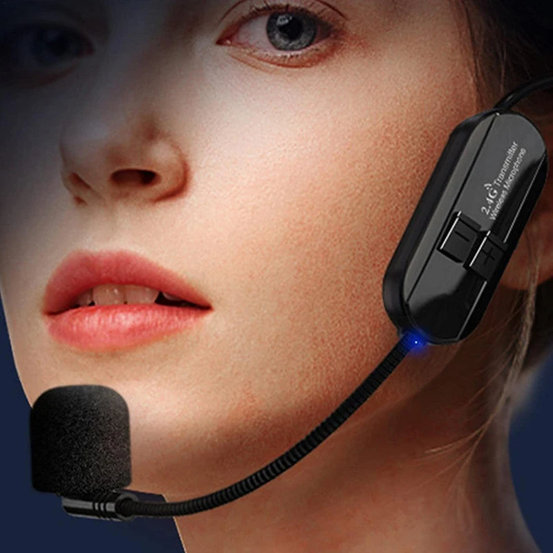 Teaching Guide Condenser Wireless Headset Microphone Bee Amplifier Sound Universal Anti-whistling Microphone