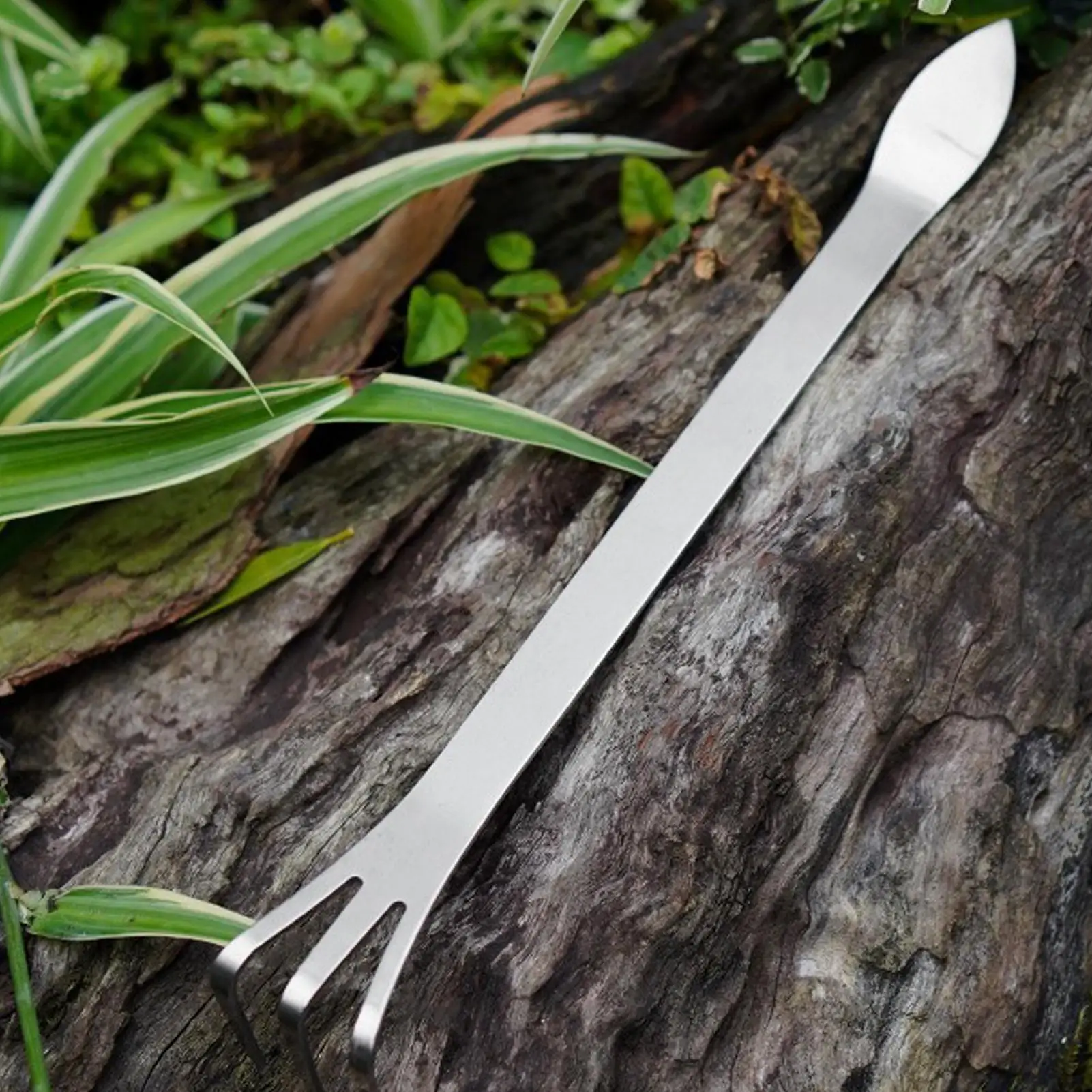 

Bonsai Rake Stainless Steel Soil Loosening Tool With Ergonomic Handle Double-Head Multi-Functional Gardening Supplies For Home