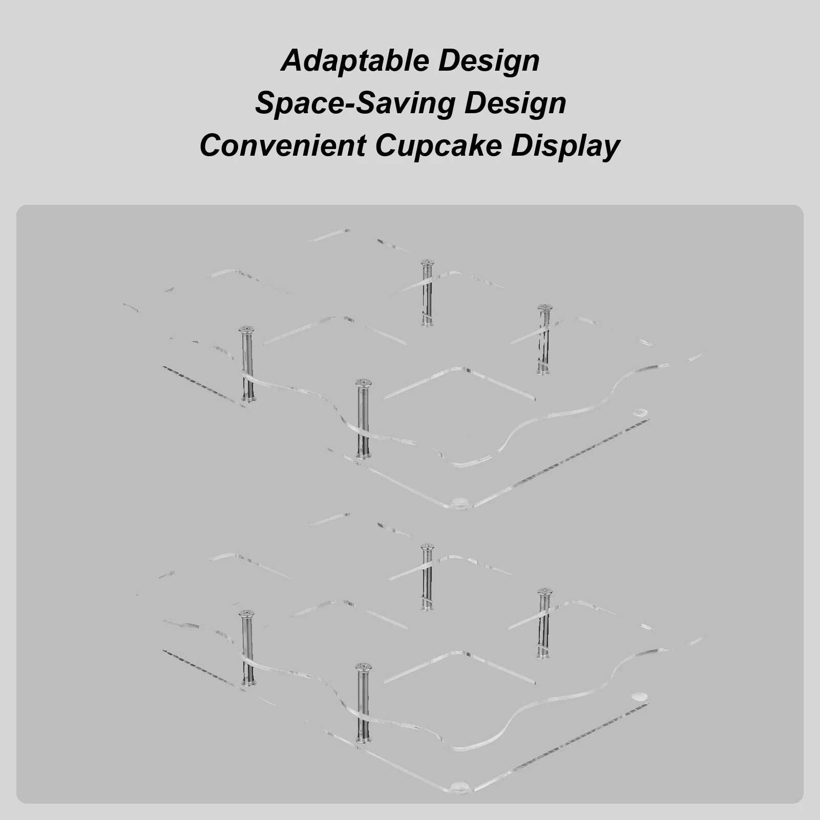 

Cupcake Stand Clear Dessert Shelves for Party Acrylic Dessert Stands for Table Party Birthday Baby Shower Bedroom Perfumes