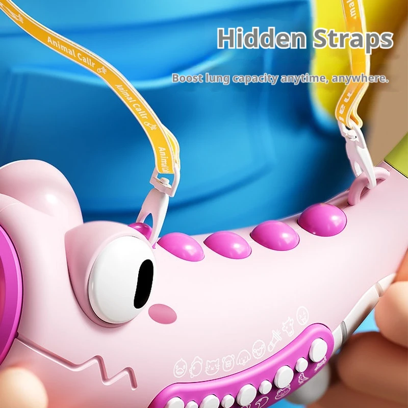 Crianças soplável animal chamada brinquedo chifre 30 sons animais instrumento musical brinquedo educativo ao ar livre indoor jogar para crianças