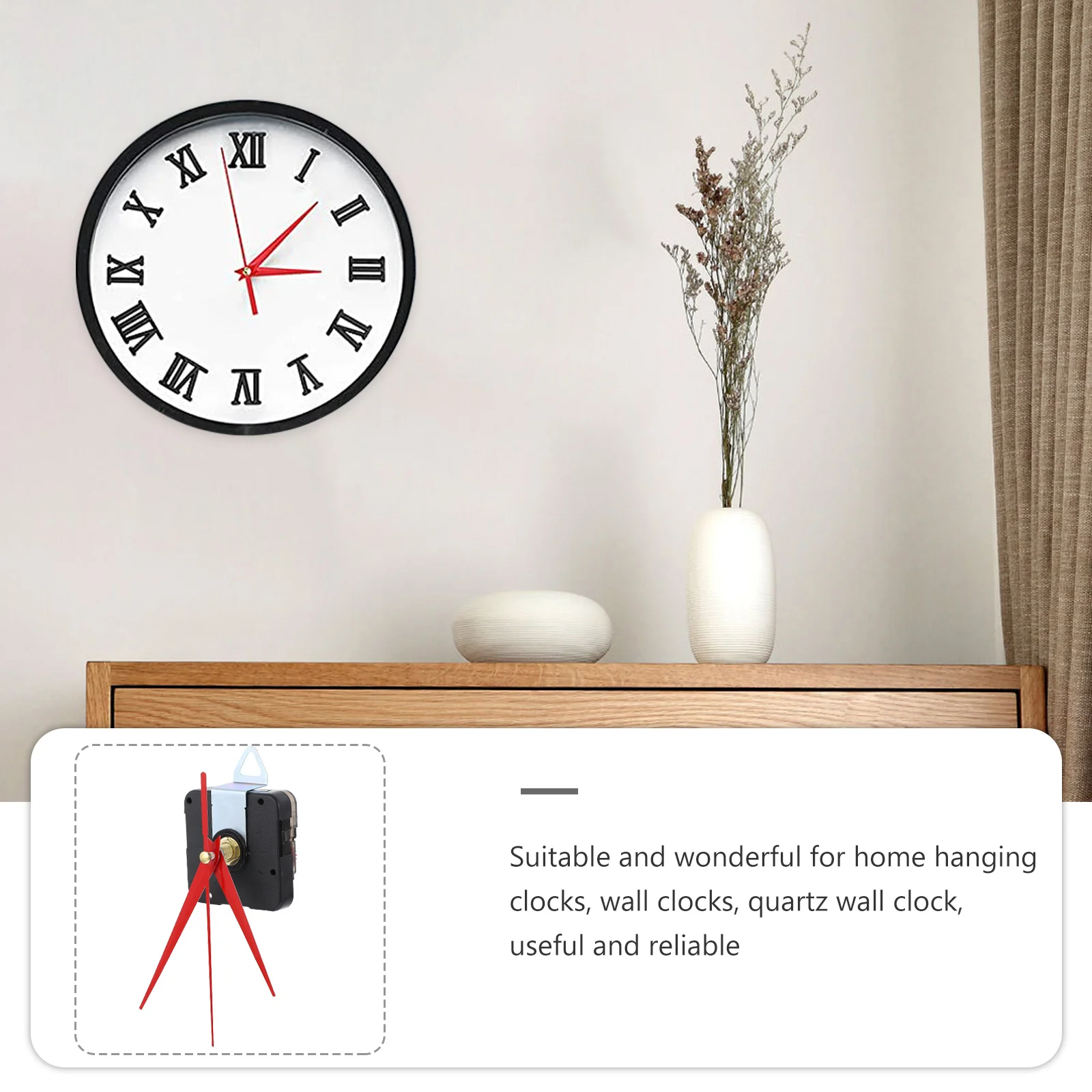 

6 set Quartz Clock Movement Set Classic Diy Replacement Parts Operated Clock Motor Kit For Home Office Classroom Wall