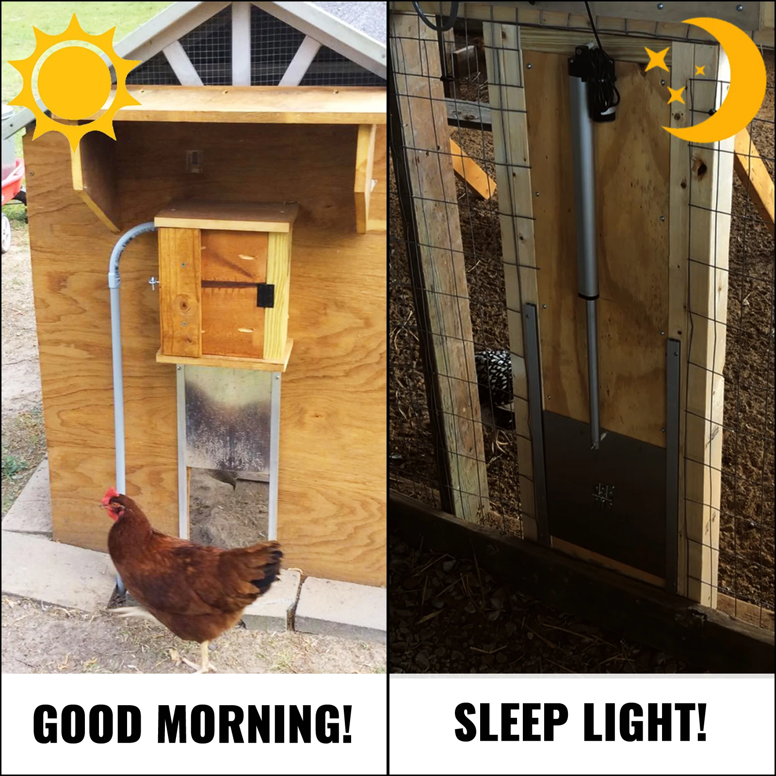 VEVOR Chicken Coop Door Opener Light Sensor Induction Infrared Automatic Chicken Cage Door Opener Controller IP44 US/AU/EU Plug