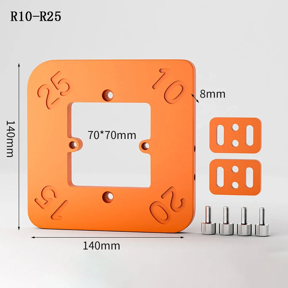 4-in-1 Router Corner Radius Templates Jig Holzbearbeitung Router Corner Radius Templates Jig Arc Angle Corner Template Handwerkzeuge