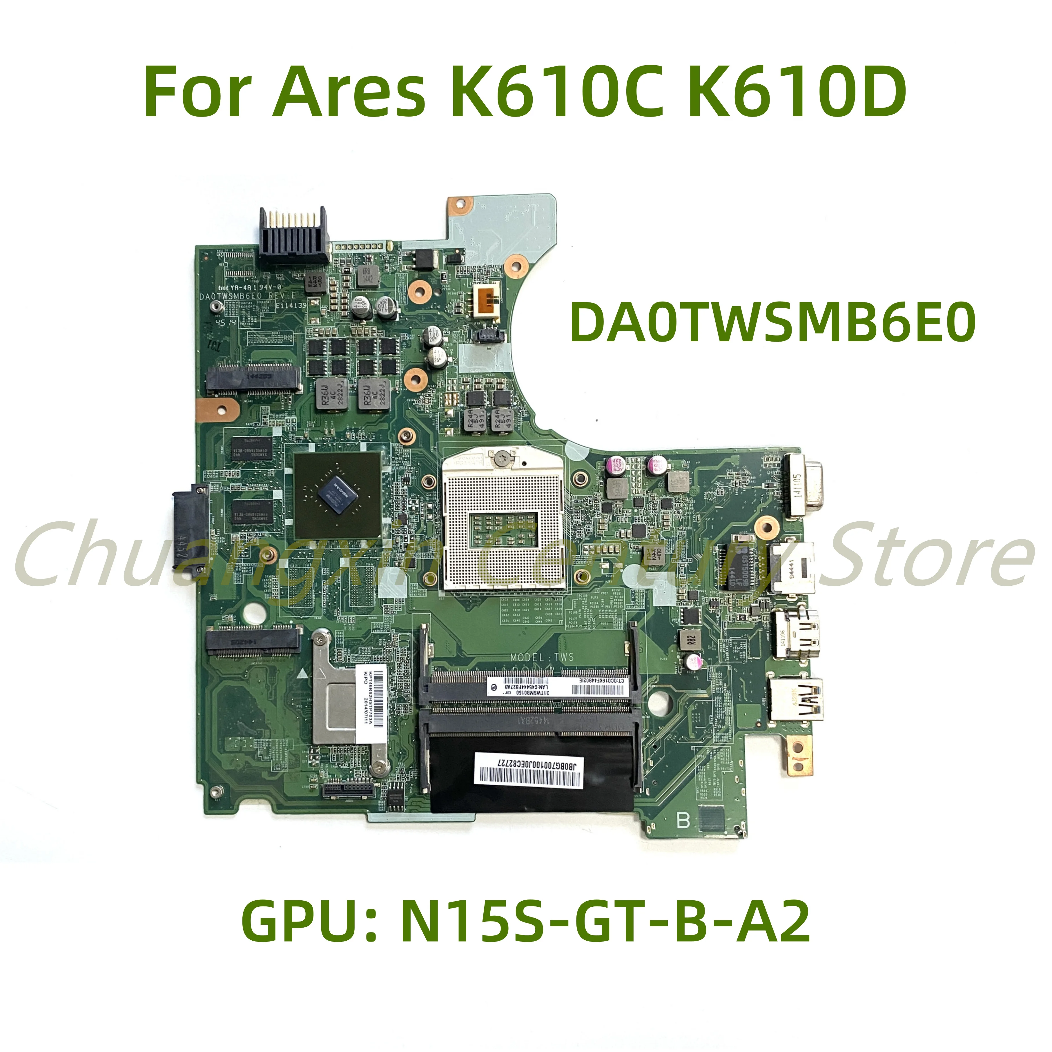 

Suitable for Optoma Hou K610C K610D laptop motherboard DA0TWSMB6E0 with N15S-GT-B-A2 100% Tested Fully Work