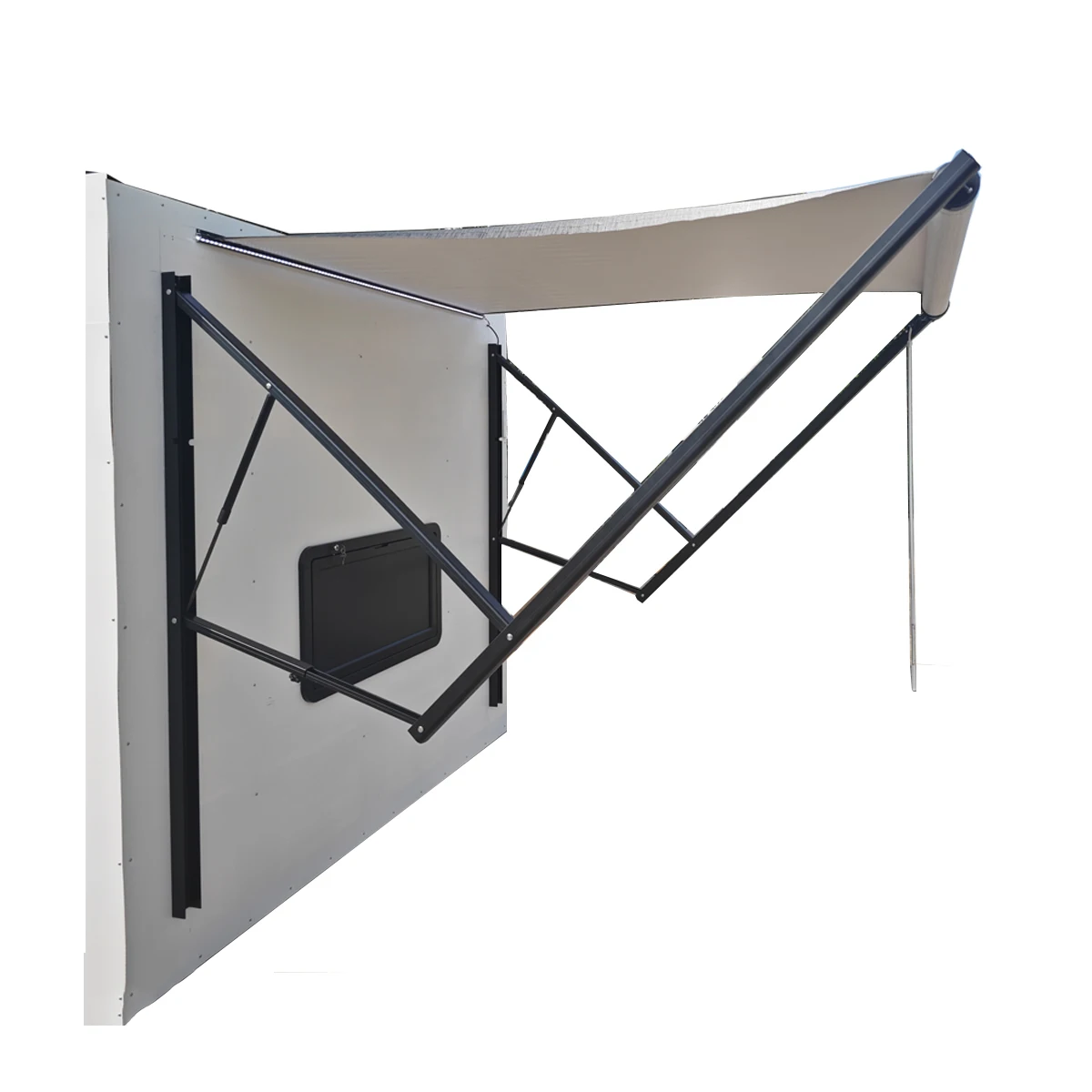Camper Side Awning Manual Electric Combined LED Lighting Easy to Operate for Outdoor Trips