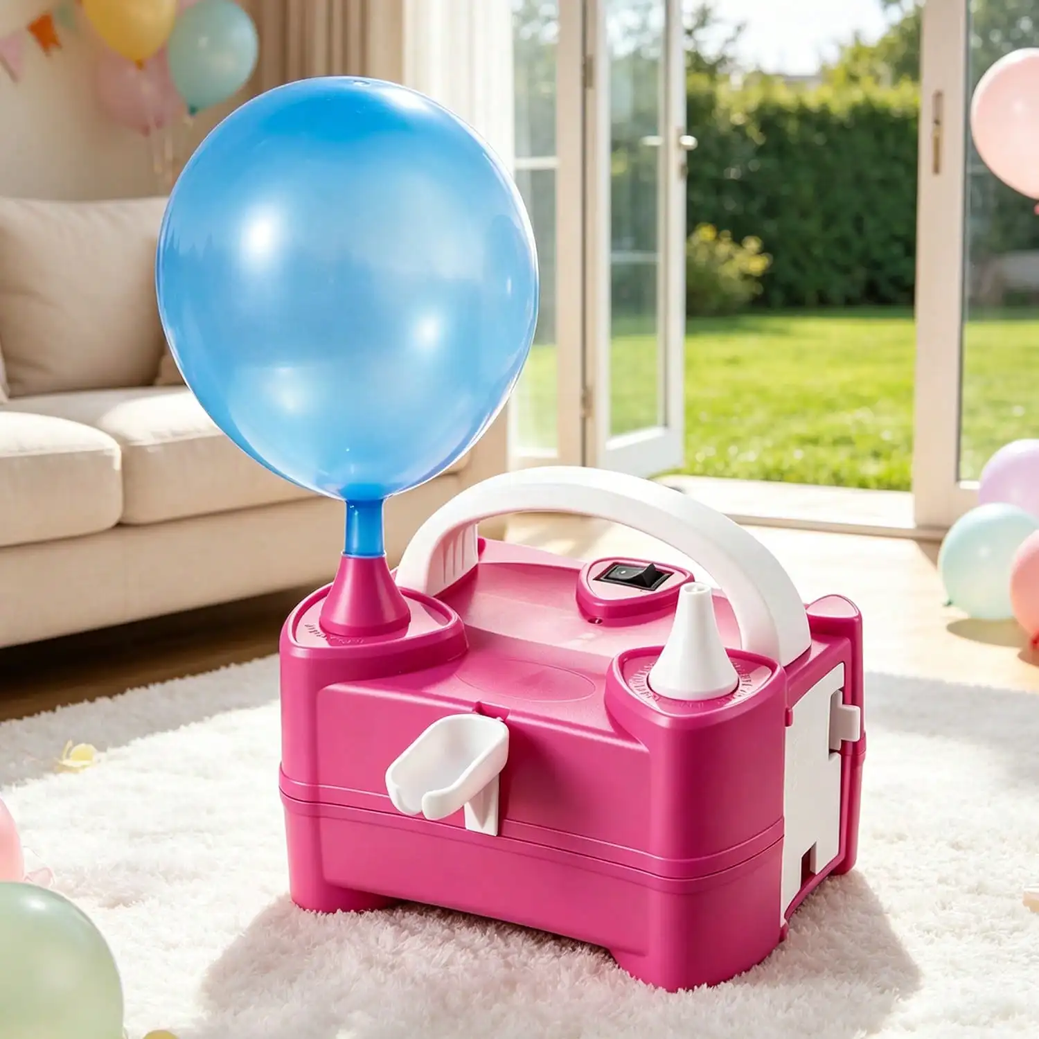 Portable Electric Balloon Pump/Electric Balloon Inflator Decoration, Suitable For Halloween Parties, Gifts, Wedding Celebrations, Holiday Party Decoration, Balloon Pump