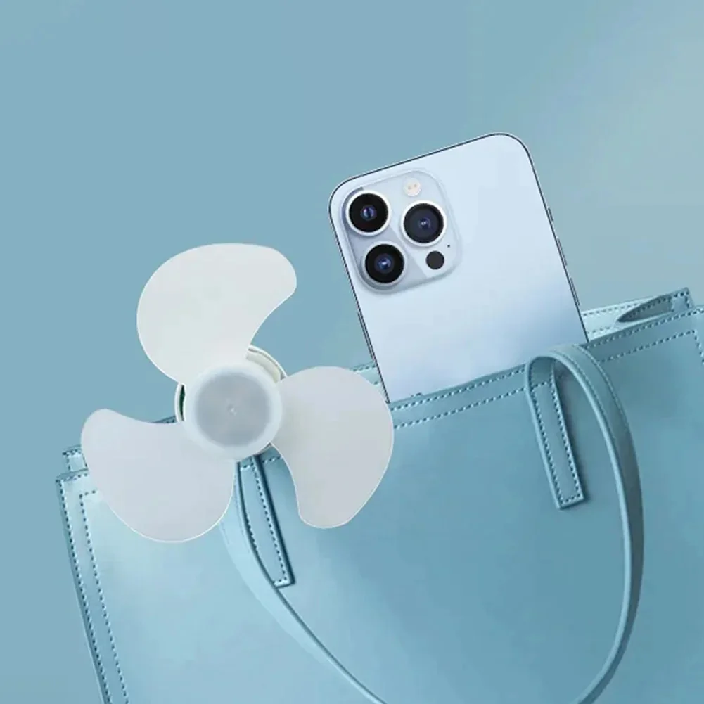 White USB Portable Fan Fan Cooling Bedroom Cooling Quiet Operation USB Powered Compact Size Plastic Construction