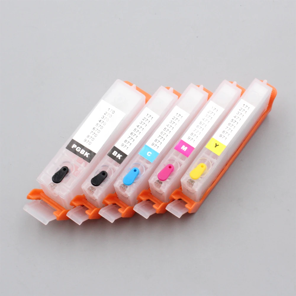 

PGI-570 CLI-571 Многоразовый картридж с чипами ARC для принтера Canon PGI-570XL CLI-571XL PIXMA MG5750 MG5751 MG5752