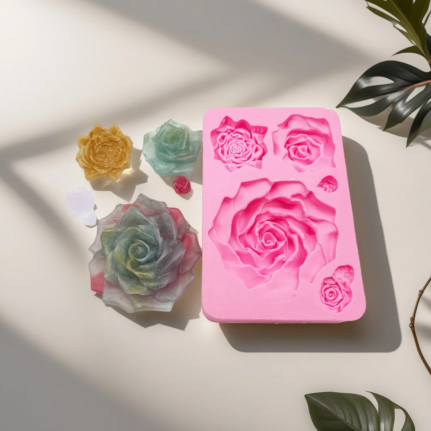 Flower Rose Molds DIY Fondant Chocolate for Cakes Cupcakes B
