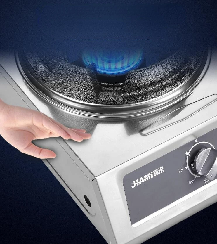 ประหยัดพลังงานเดี่ยวแก๊สเตา Commercial ขนาดกลางสูงความดัน Liquefied Cooktop ตารางประเภท Anti-Rust อุปกรณ์จัดเลี้ยง