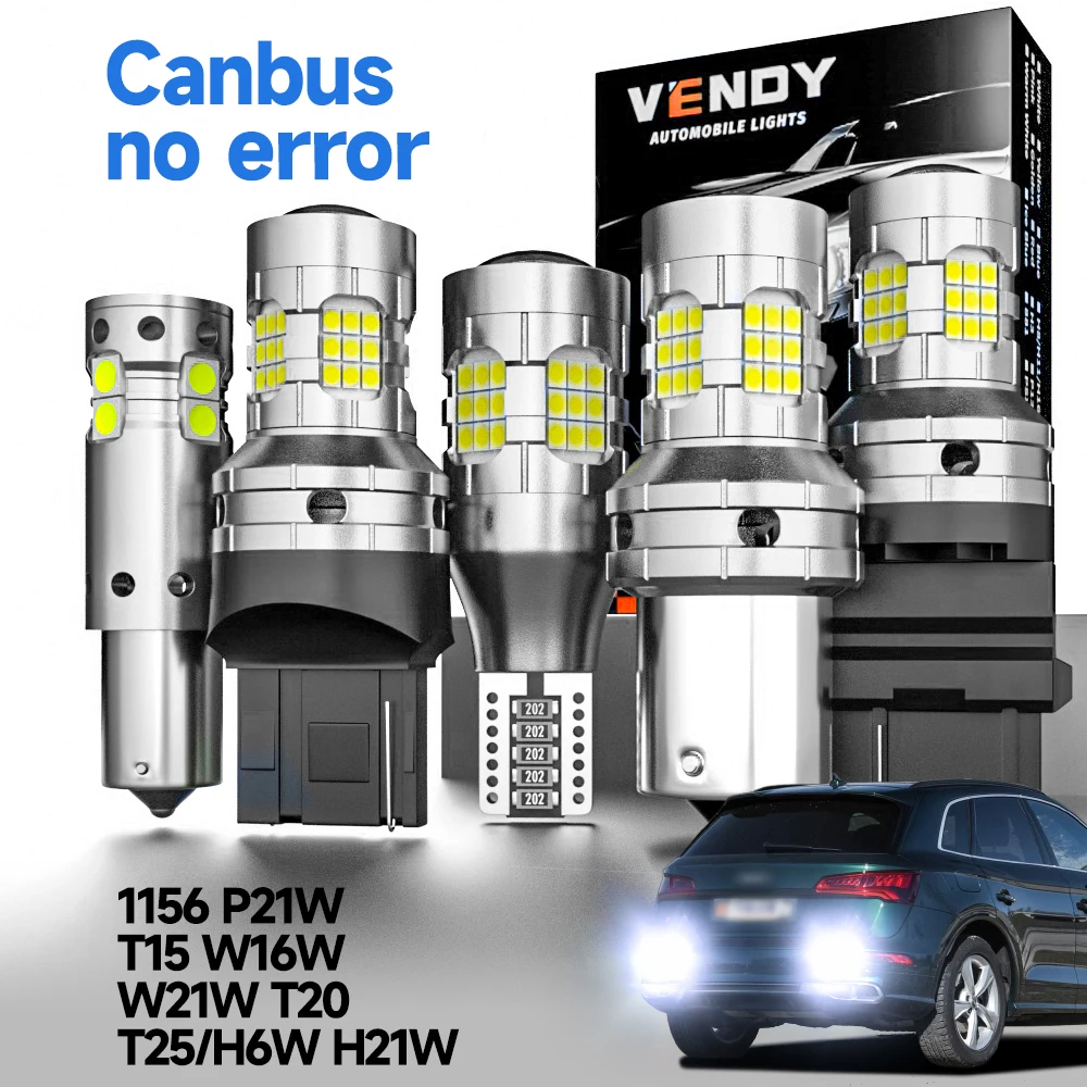 2pcs LED luz reversa 1156 BA15S P21W 7506 T15 W16W 921 7440 W21W T20 7443 W21/5W 3157 P27/7W T25 3156 P27W lâmpada de backup Canbus