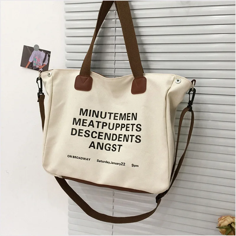 2022 New Top Quality Women Canvas Shoulder Bags Large Size Printed Letters Handbags Totes  Multifunctional bags Drop Shipping