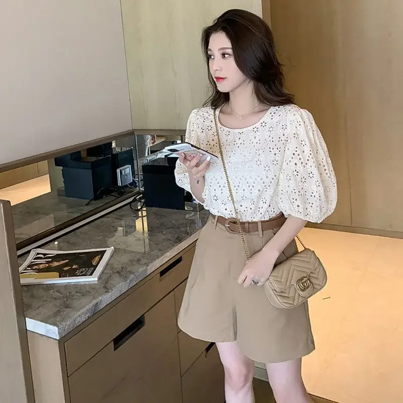 Korean Style Woman Shorts Summer Fashion 2024 New Outfit Casual Complete Two Light Novelties Kit Short Sets for Women 2 Pieces