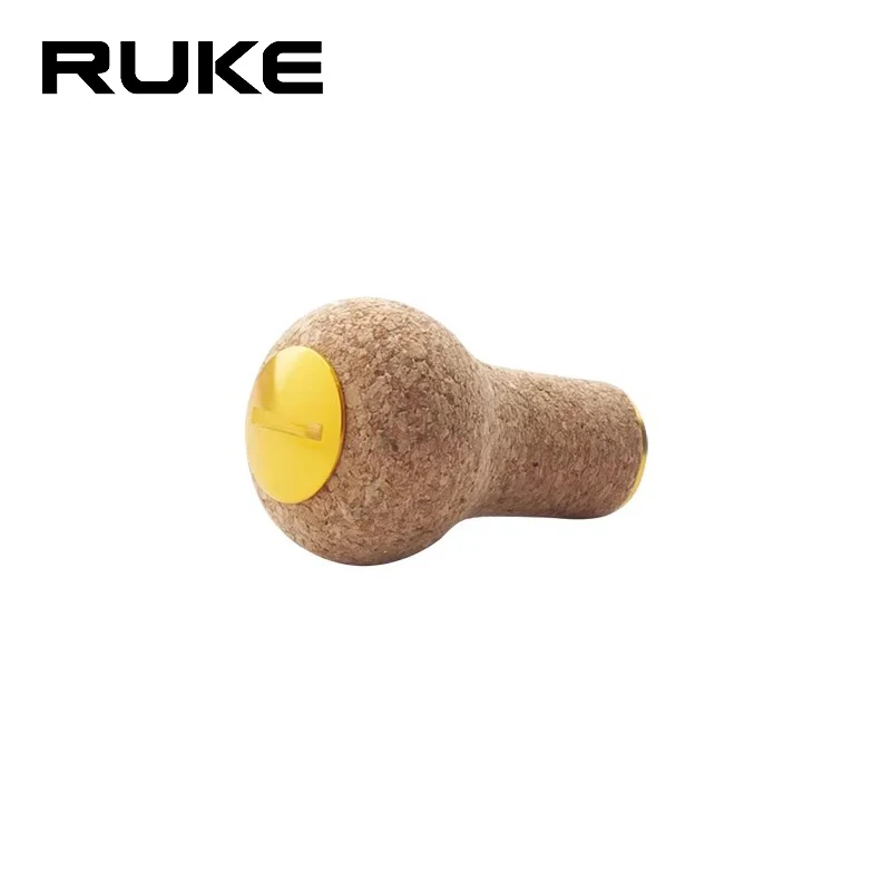 

Ruke New 1pc Fishing Casting Reel Handle Knob Rubber Soft Wood Weight 11g For 7*4*2.5mm Bearings Suit Shi/Dai Type DIY Accessory