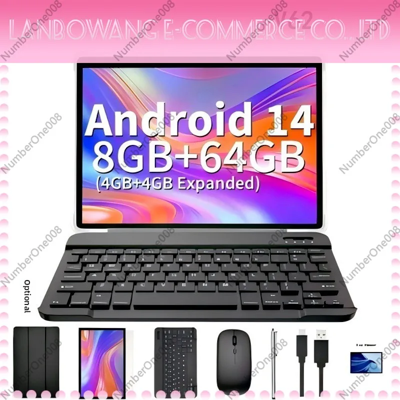 10.1 Inch 2 in 1 Detachable Keyboard Android Tablet Dual SIM 4G Call Bluetooth Smart Learning Entertainment