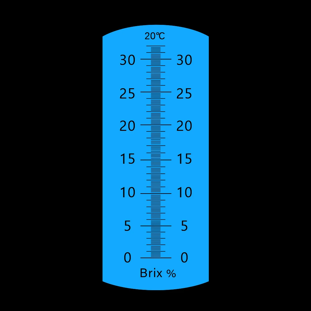 YIERYI Brix Refractometer 0-32% Sugar Content Tester with Automatic Temperature Compensation for Fruit Juice Jam Wine Brewing