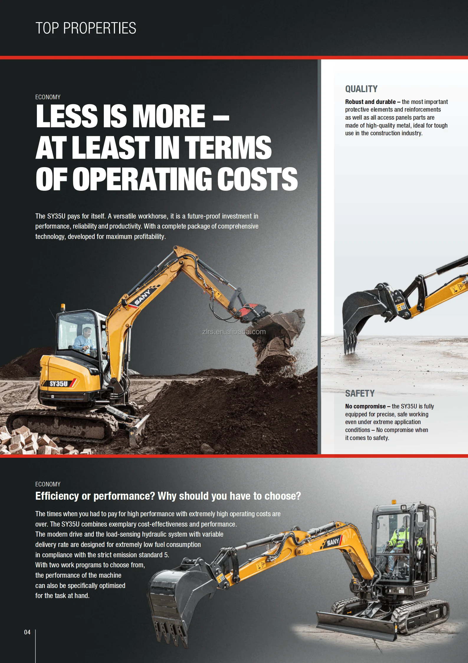 SY35U EPA 3ton حفارة 3ton حفار زاحف صغير 3.5t حفارة زاحفة صغيرة حفارة صينية صغيرة لاستخدام مزرعة الحديقة