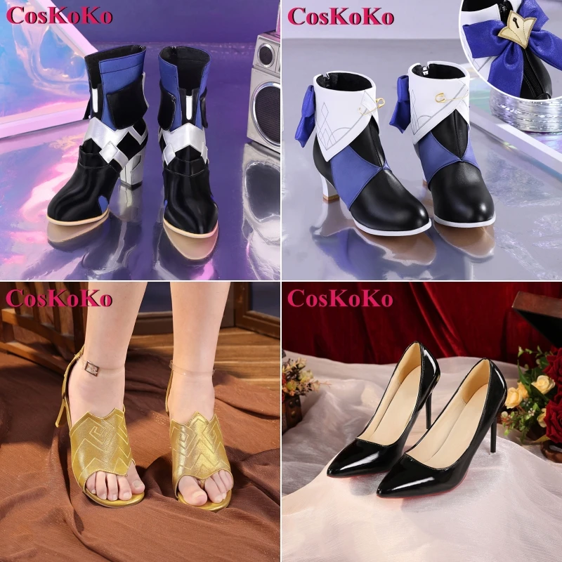 

CosKoKo Herta/Himeko/Tingyun/Seele Shoes Cosplay Game Honkai: Star Rail High Heels Women Halloween Role Play Accessories New