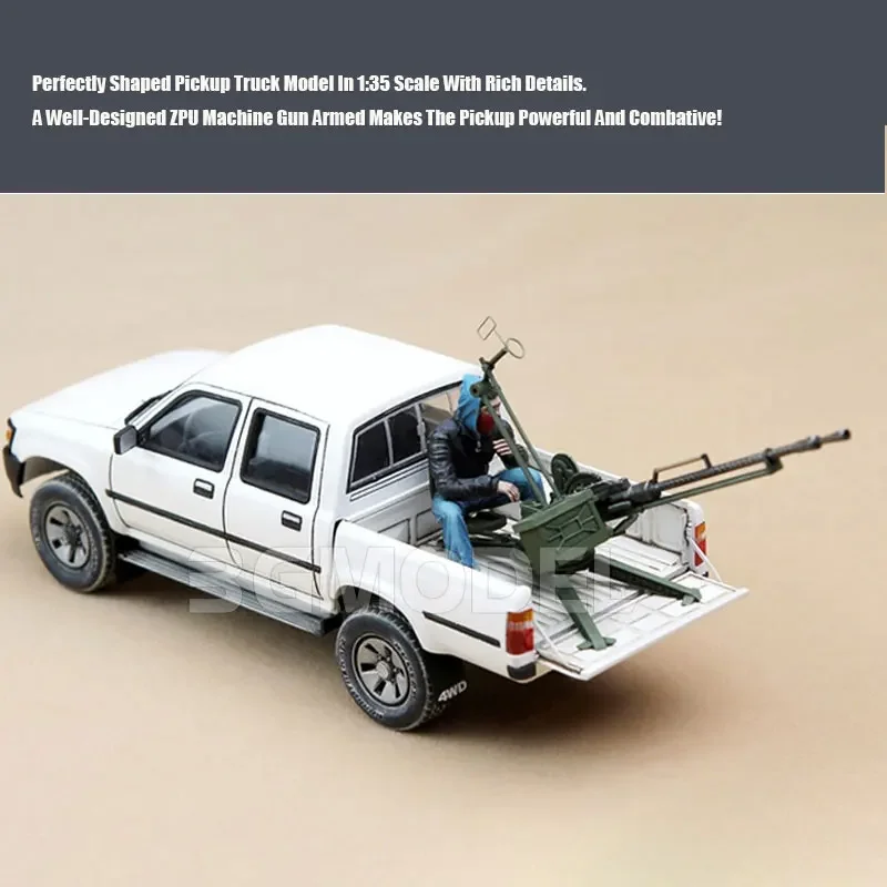 MENG assembled car model kit VS-001 4X4 pickup truck equipped with 14.5ZPU-1  1/35 Scale