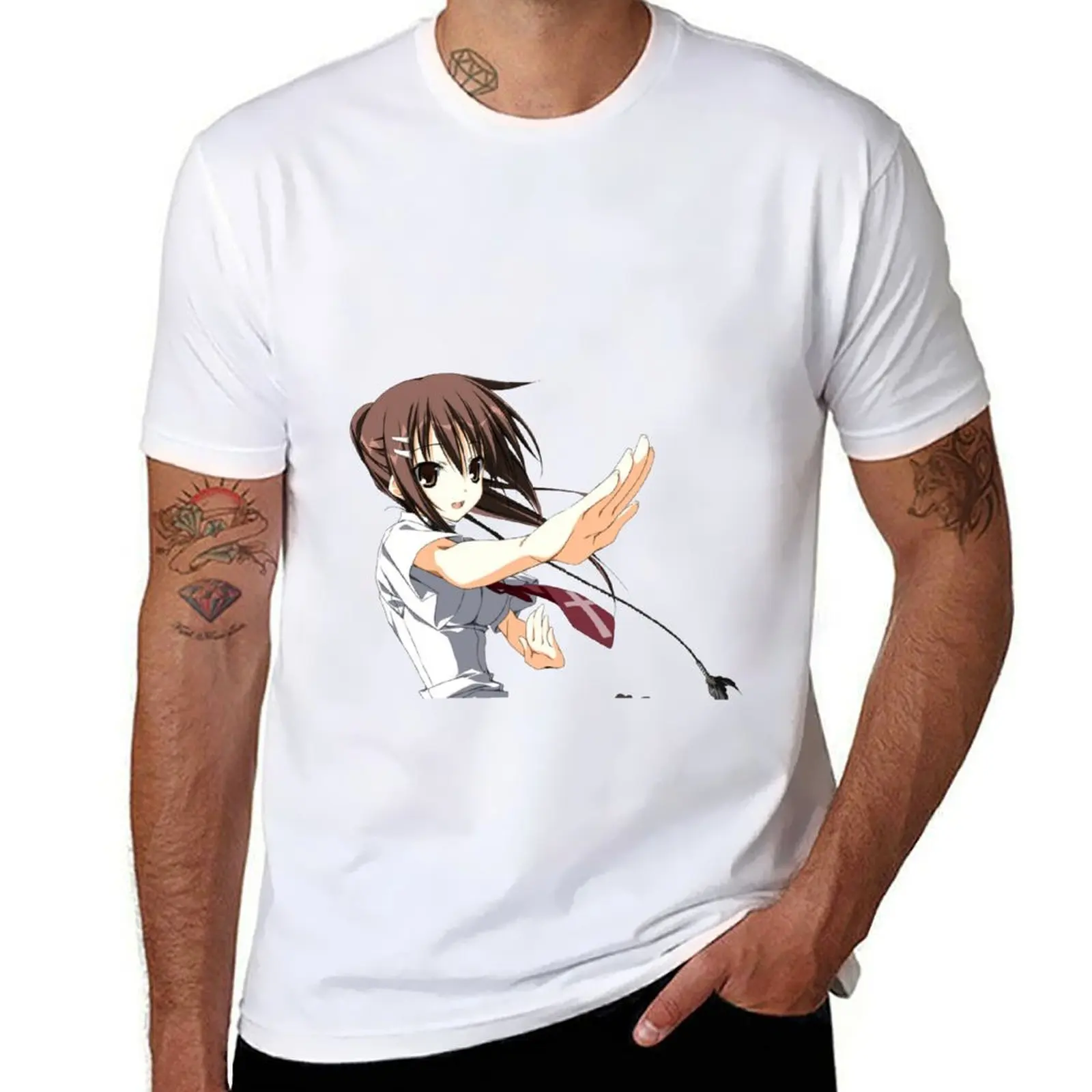 

man shirt Yuki white t t shirts pack funny cotton shirts t for T-Shirt man for for man Subahibi