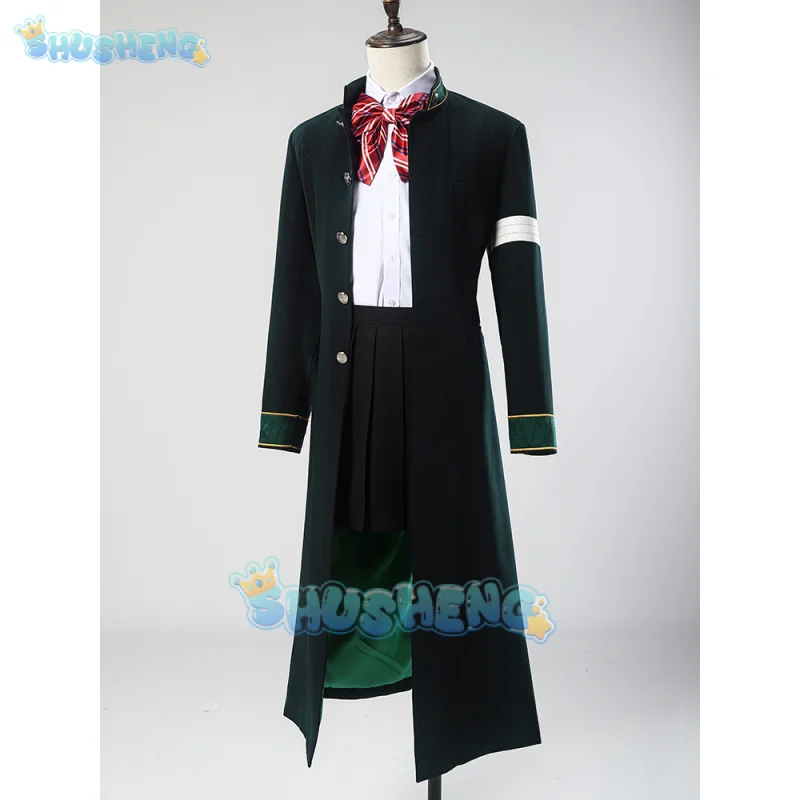 

Tasuku tsubakino cosplay costume anime wind breaker wig Furin High School uniform bofurin trench embroider Halloween party