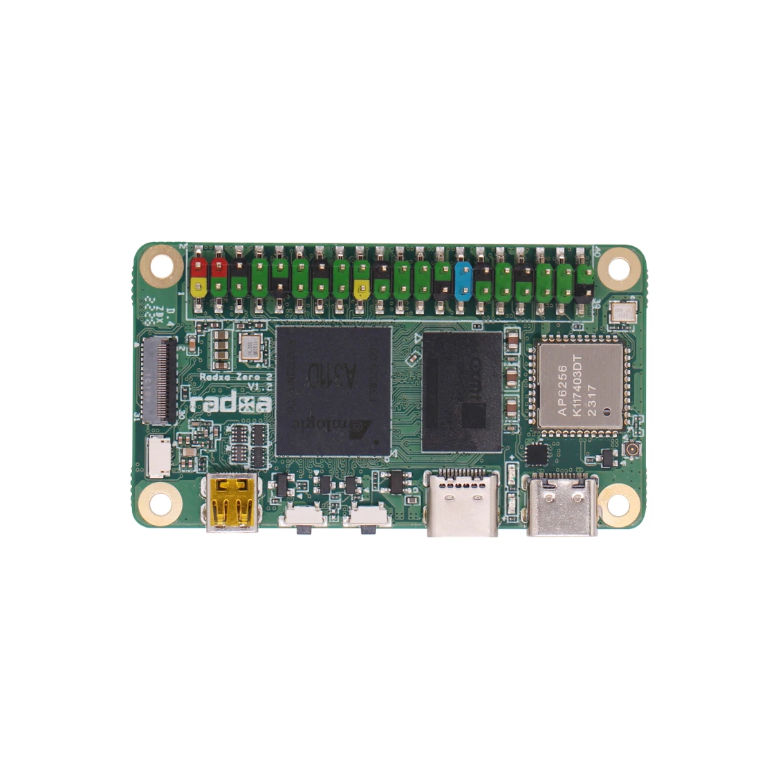 Radxa ZERO 2 Pro SBC Amlogic A311D 6 núcleos com NPU GPU WiFi 5 BT 5 Computador de placa única eMMC integrado