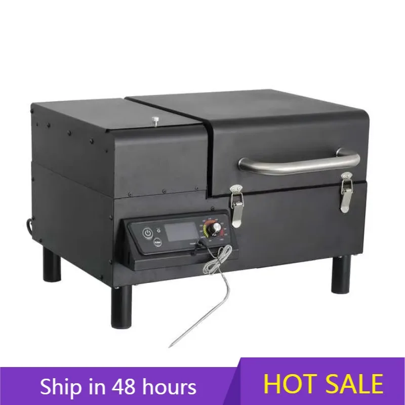 قفزة الطاقة ODM OEM المحمولة منضدية الخشب بيليه شواء شواء المدخن مع ترقية وحدة تحكم PID للتخييم في الهواء الطلق ، المطبخ كوكي