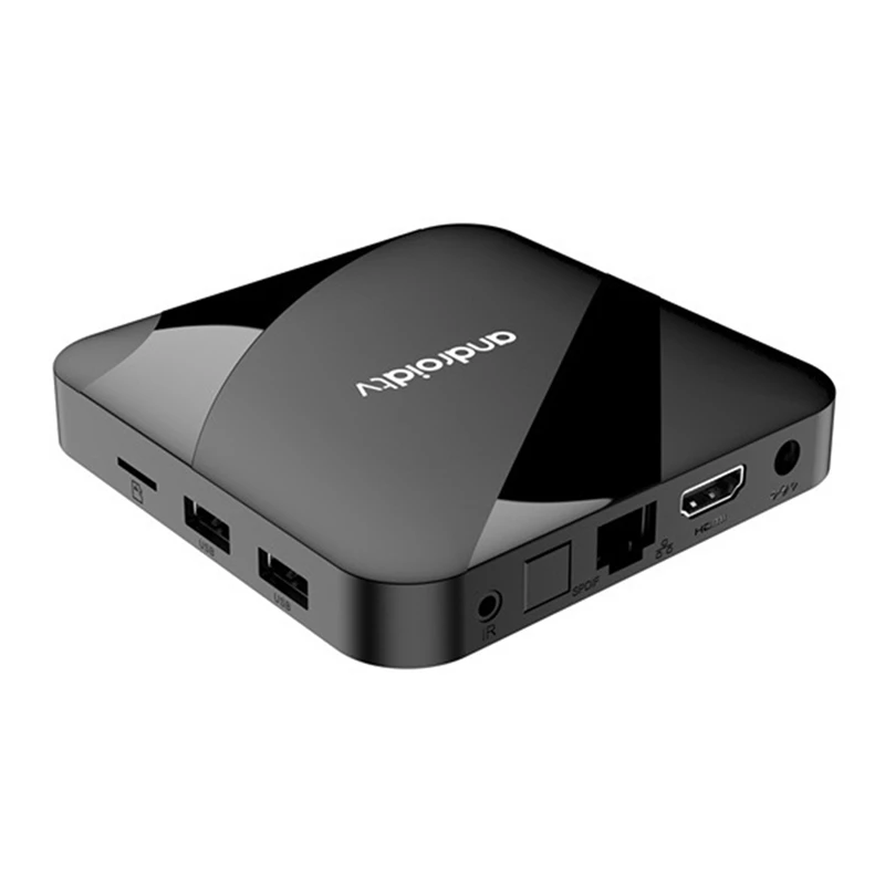 FFYY-ATV Android 14 Smart TV Box AV1 S905W2 Quad-Core Dual Wifi reproductor multimedia remoto por voz 8K 4K decodificador enchufe de la UE