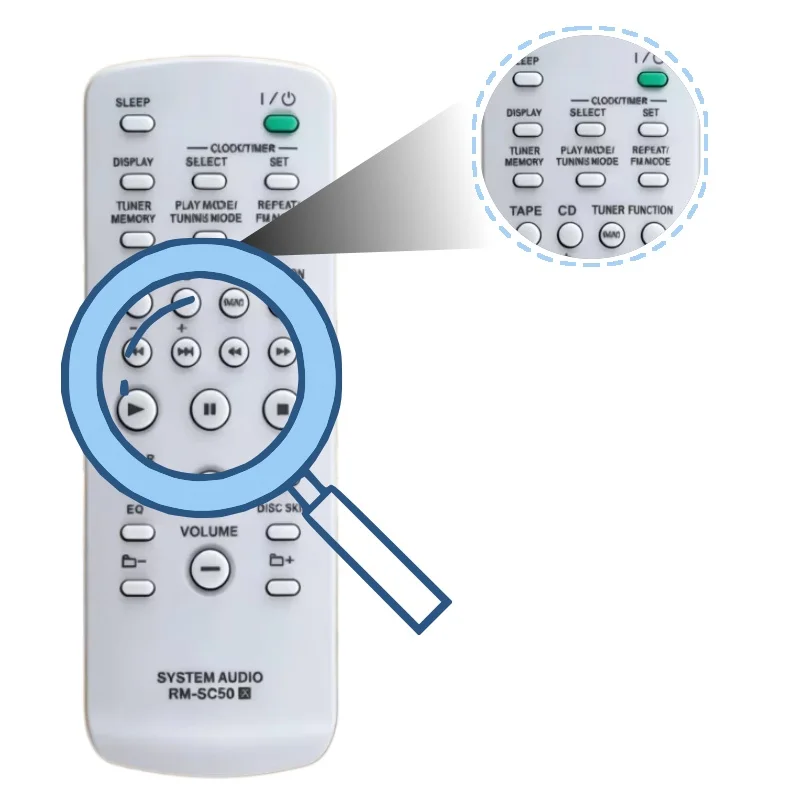 

High Sensitivity Remote Control RM-SC50 Remote Controller Replacement for Home Theater Quick Response