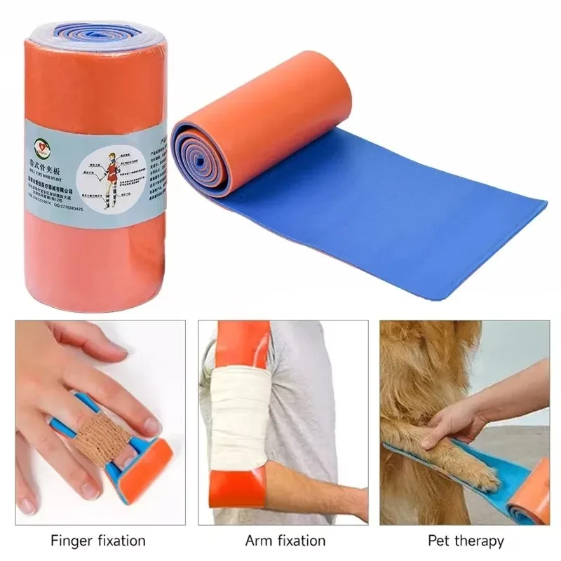 Outdoor First Aid Fixed Splint,High Molecular Plasticity Multi-functional Fracture Splint Pet Splint Foldable 11x46cm