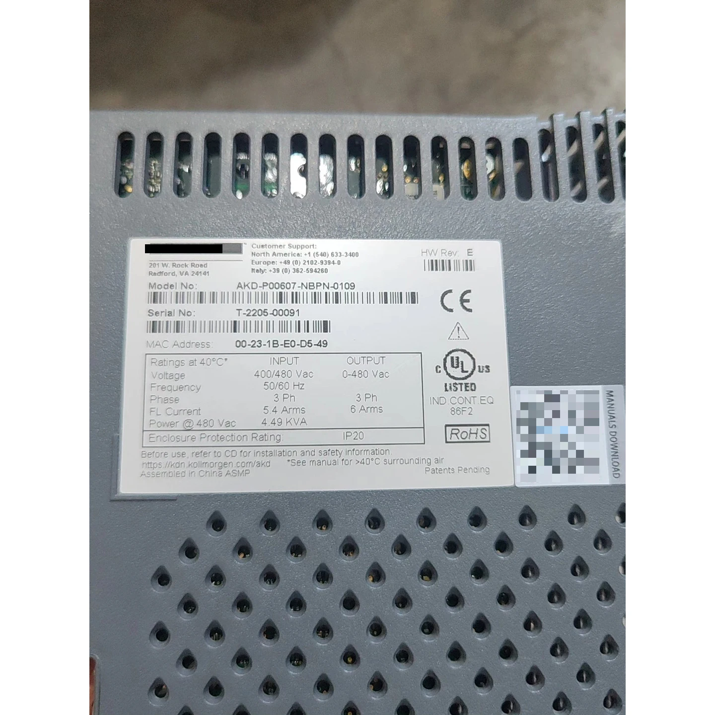 AKD-P00607-NBPN-0109 Servomoteur