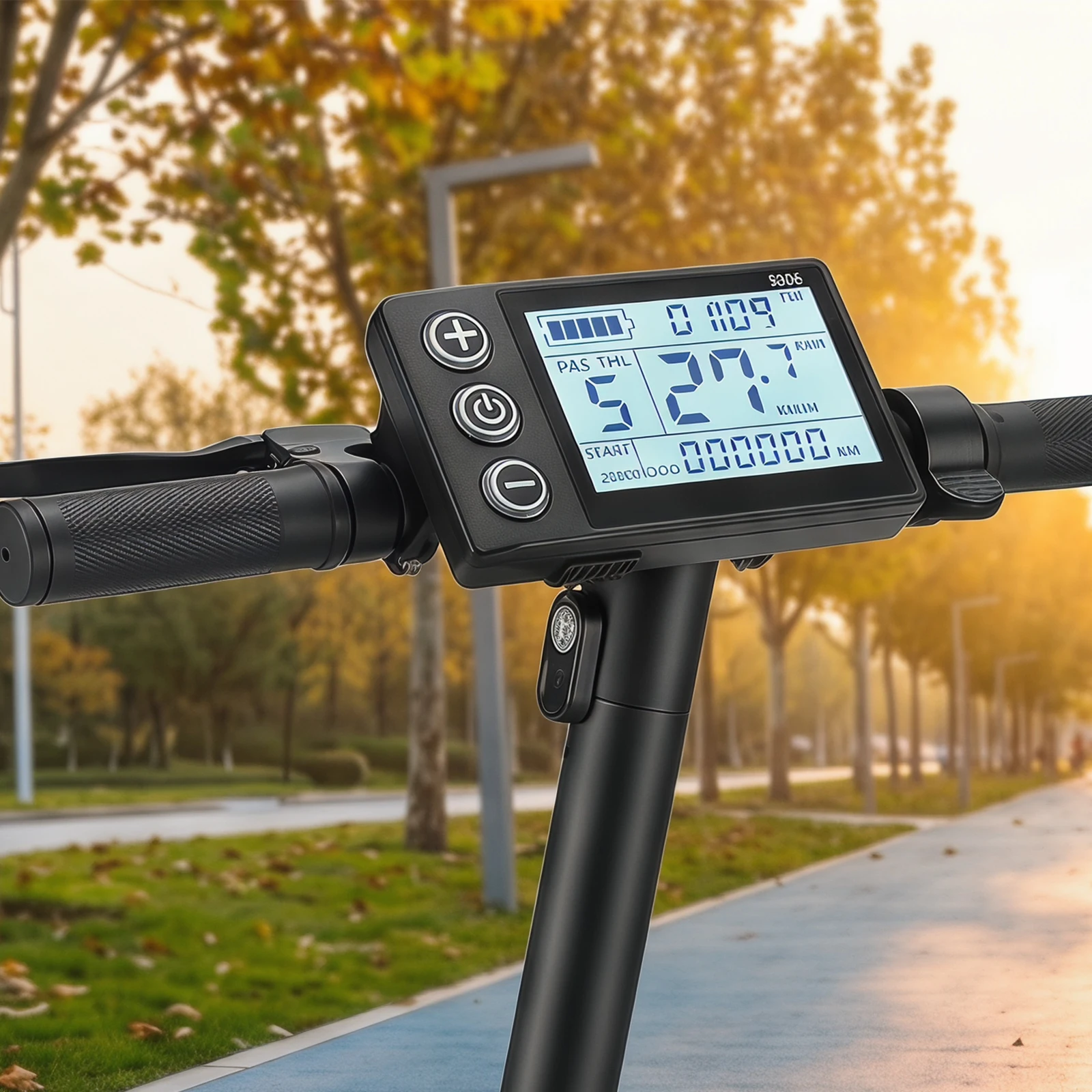 S866 B Full Function 5 Pin Waterproof Ebike Display for 24V/36V/48V E-Bike Smart Meter Dashboard Multi-Data Odometer Battery view 3