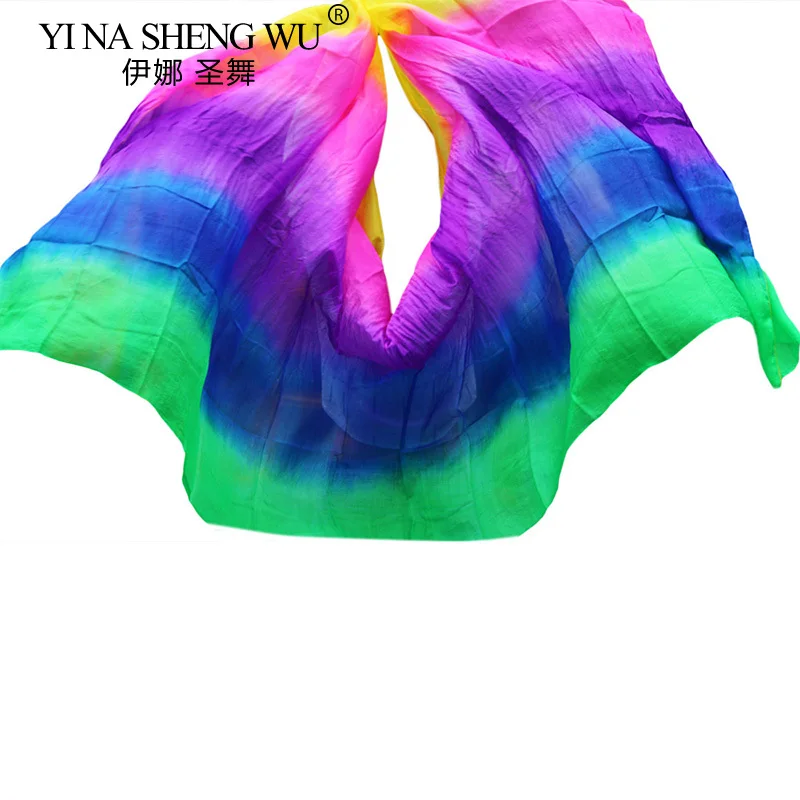 Wysokiej jakości, tanie woalki do tańca brzucha z jedwabiu 100%, woalki do bellydance dla kobiet, sprzedaż hurtowa, możliwość personalizacji rozmiaru i koloru.