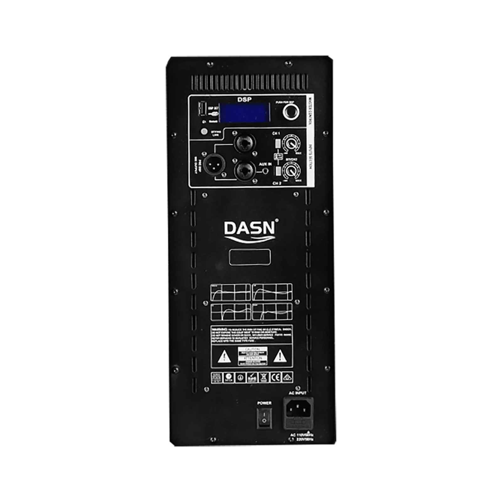 DASN DC-4000W DSP Monoblock Mixer 2 Way Class D BT TWS Power Amplifier Module Audio Board Professional RMS 1000W