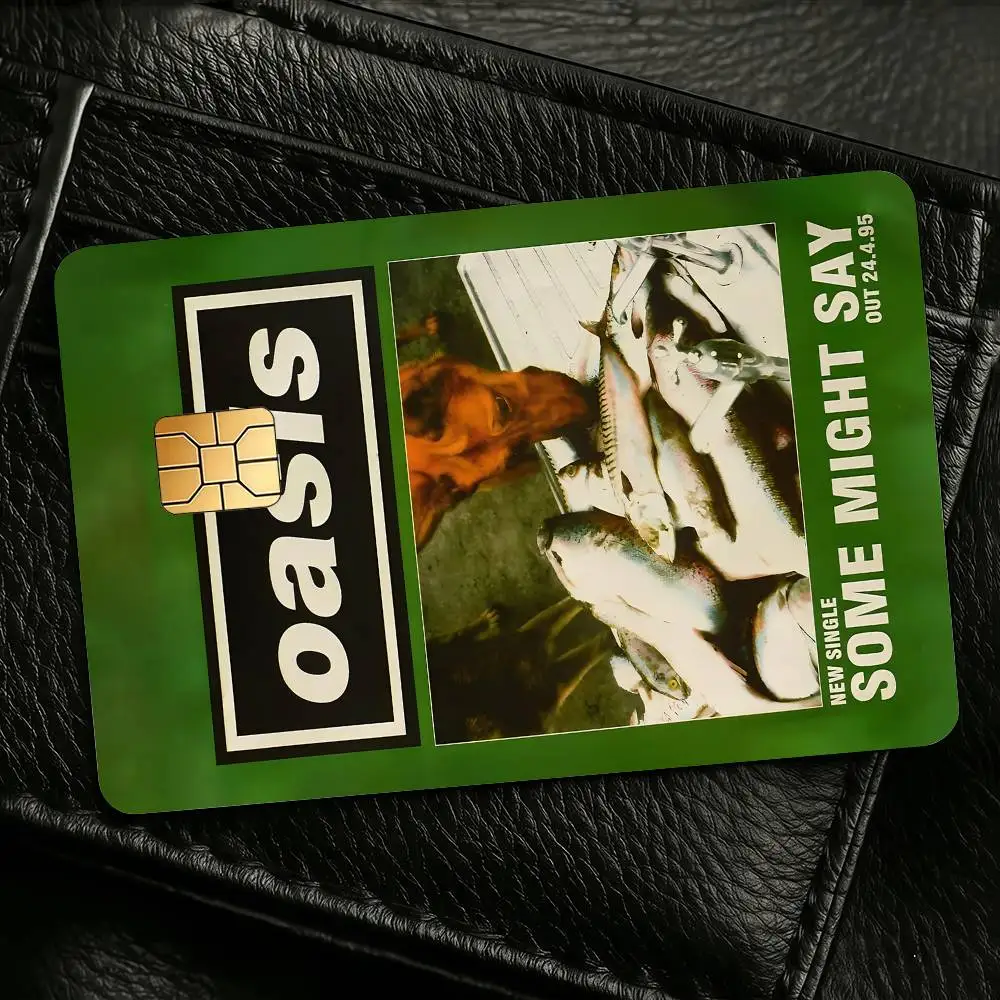 Band T-The R-Rain Cool O-Oasis Credit Skin Cover Card Stickers 4PCS Film Bus Pass Front Decoration Bank Debit Waterproof