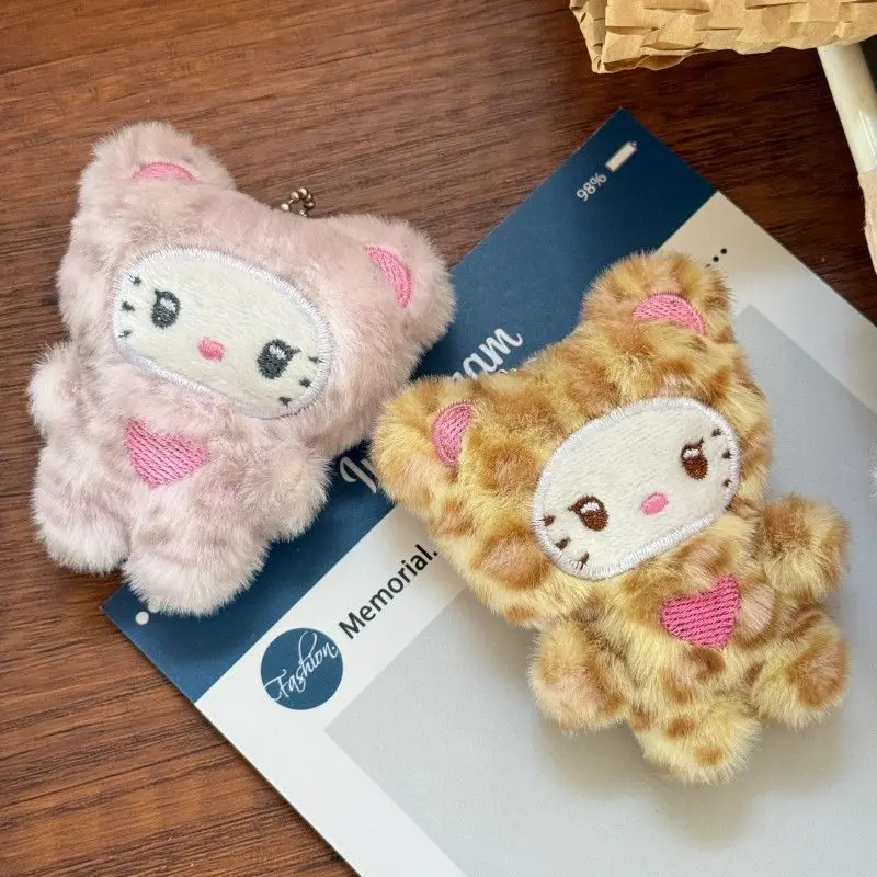 2025 New Plush Sanrio Keychain Pendant INS Girl Heart Key Holder Student Best Friend Gift Decoration