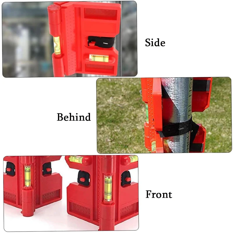 Magnetic Column Level, Adjustable Folding Column Level with Elastic Ring Level, suitable for Pipeline Tree Columns