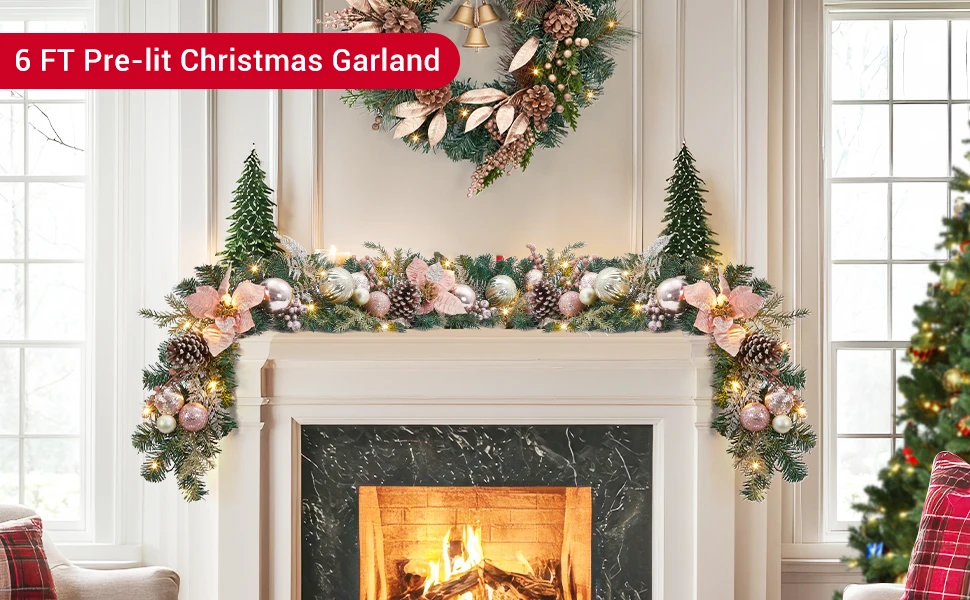 6ft christmas garland