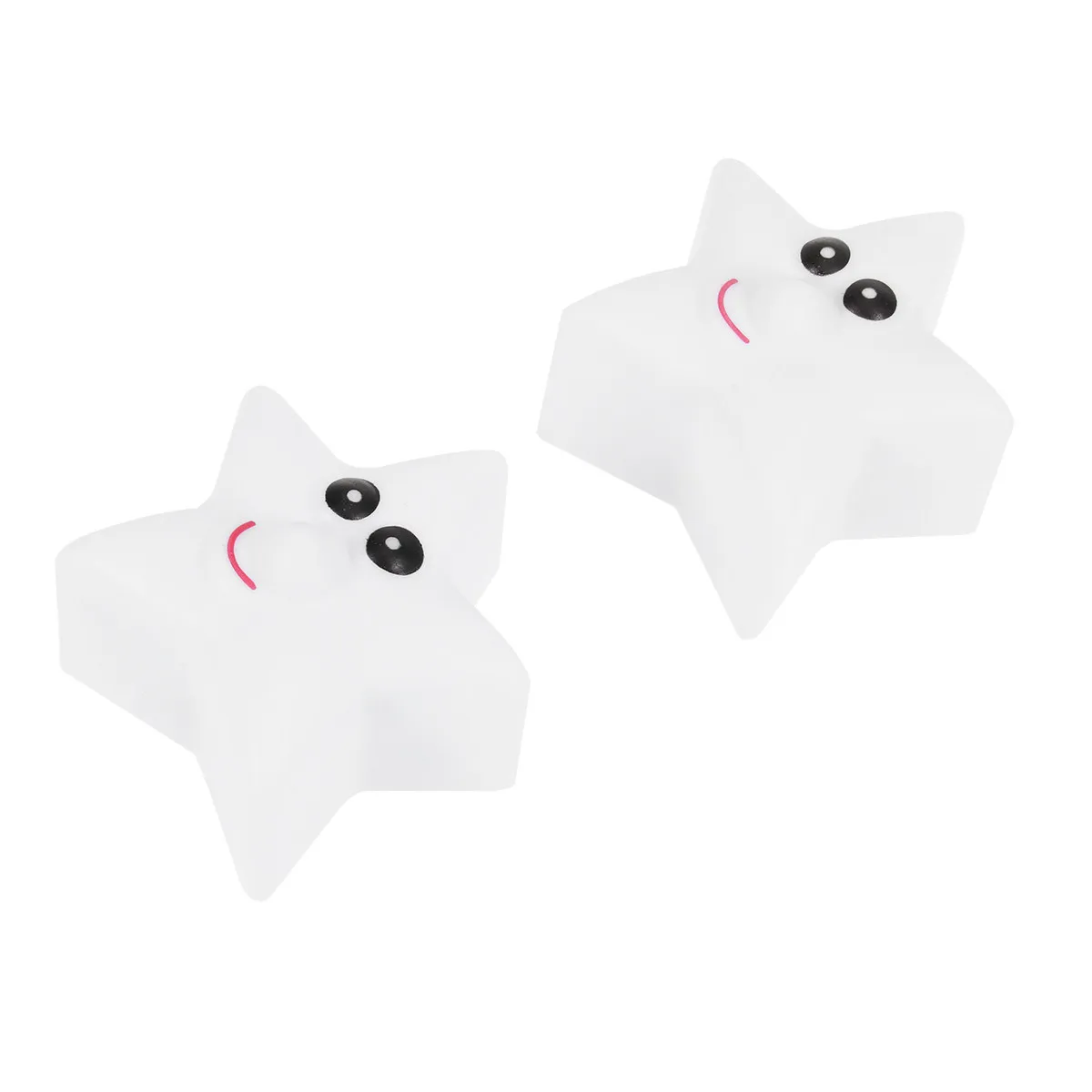 

6Pcs Five-Pointed Star Night Light LED Colorful Lamp Cute Bed Light for Powered Decorative Room Lighting