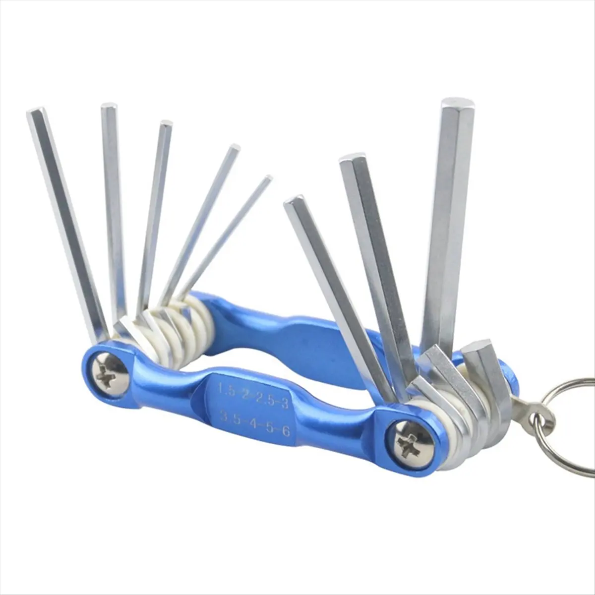 2026 B-est Folding Hex Key Box End Wrench Set Flat Ball Head Spanner Key Set Repair Car Hand Tools A